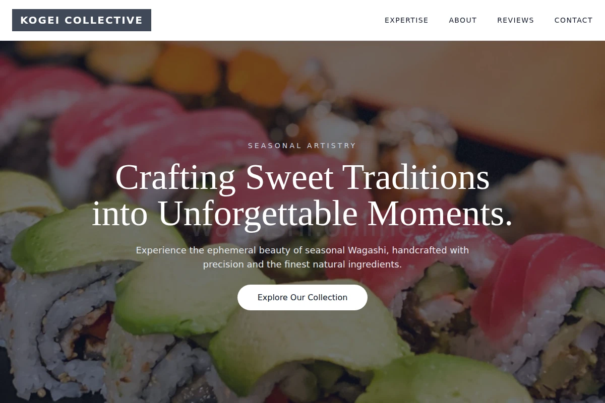 Confection Japanese Food