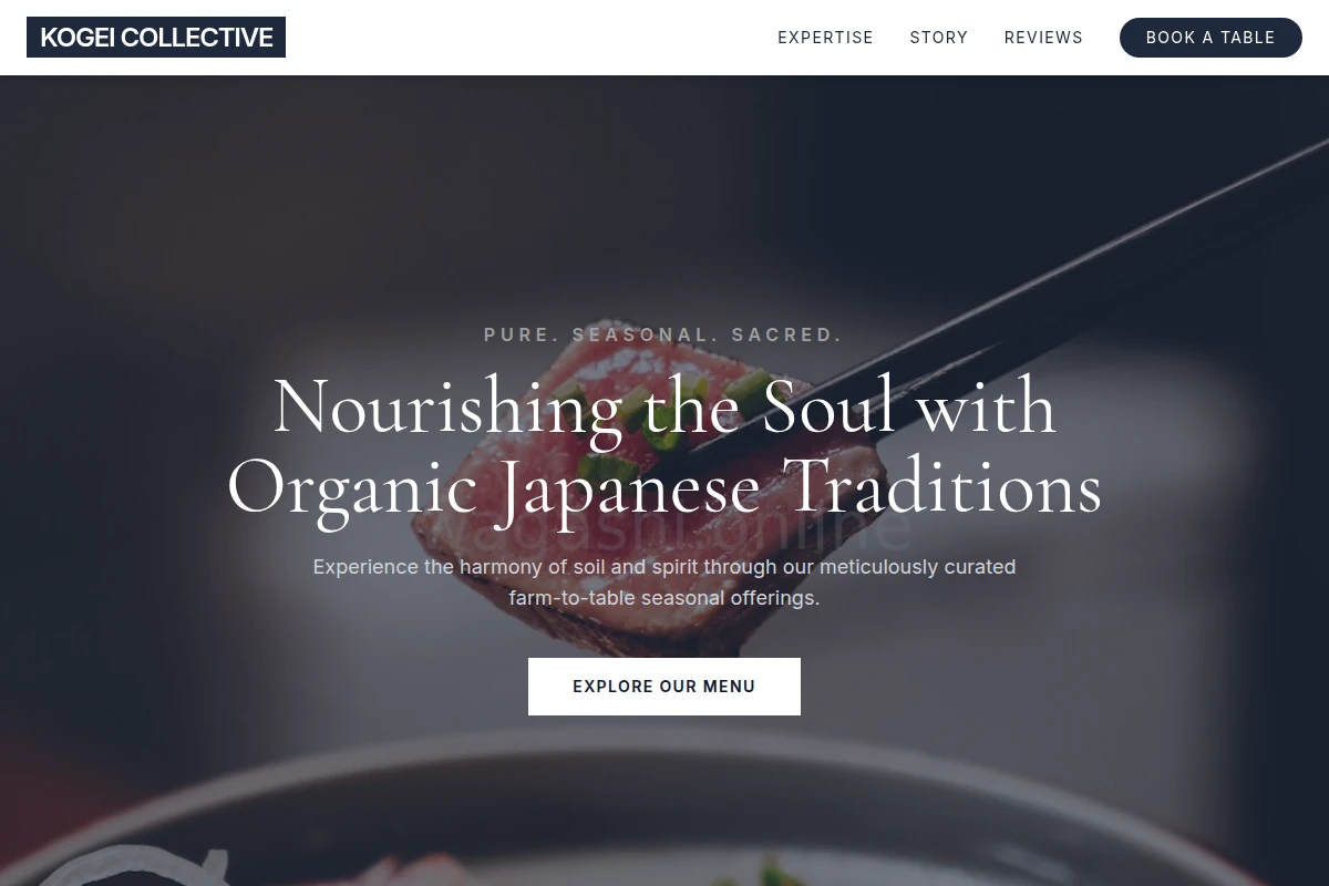 Organic Japanese Food